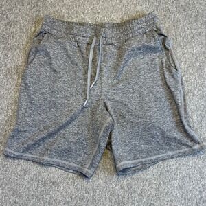 Quince Flowknit Ultra-Soft Performance Athletic Gym Shorts Heather Gray Mens‎ S